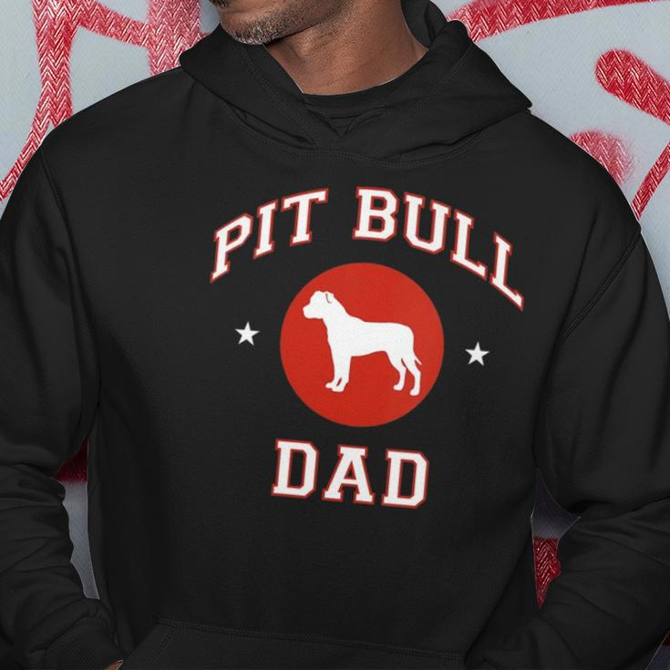 Womens Pit Bull Dad V-Neck Hoodie Personalized Gifts