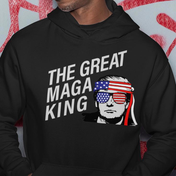 Womens The Great Maga King Trump Ultra Maga Hoodie Funny Gifts