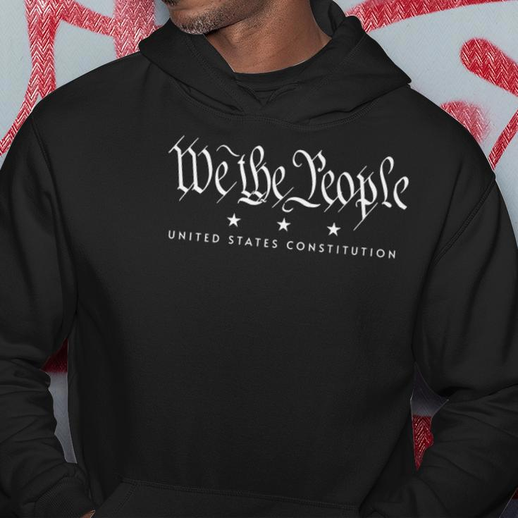 Womens We The People United States Constitution Flag 1776 1787 V-Neck Hoodie Unique Gifts