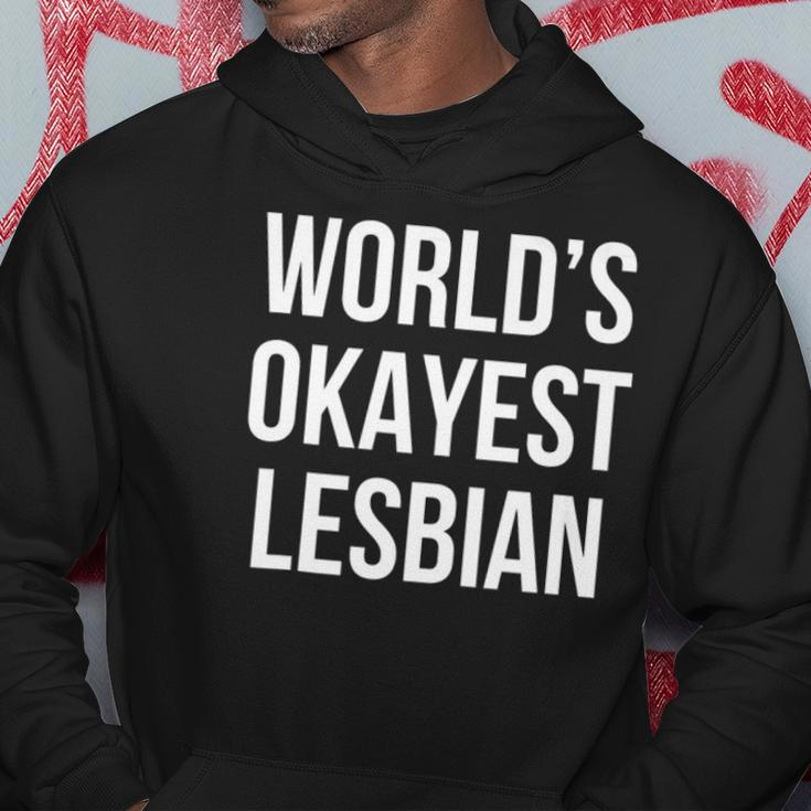 Worlds Okayest Lesbian Hoodie Unique Gifts