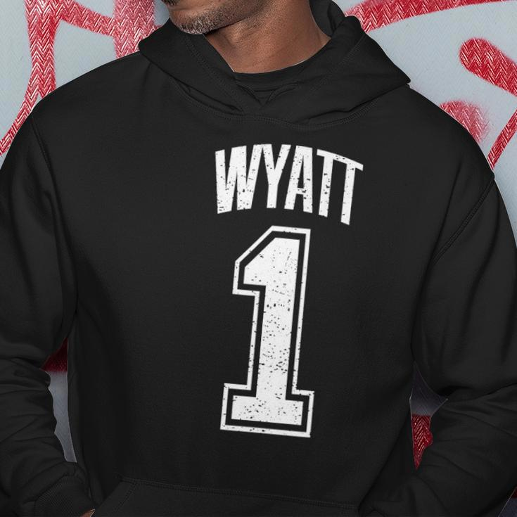 Wyatt Supporter Number 1 Greatest Fan Hoodie Personalized Gifts