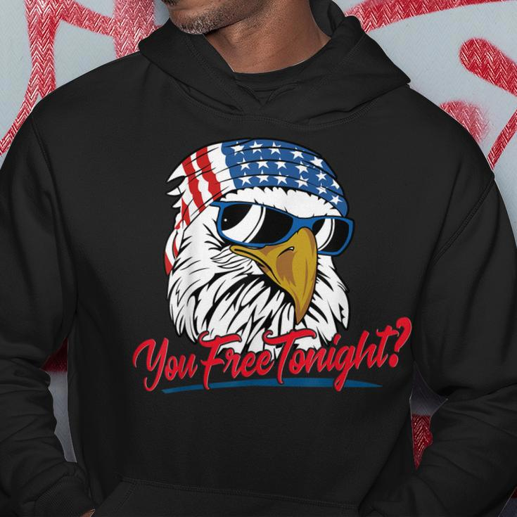 You Free Tonight Bald Eagle American Flag Happy 4Th Of July V2 Hoodie Unique Gifts