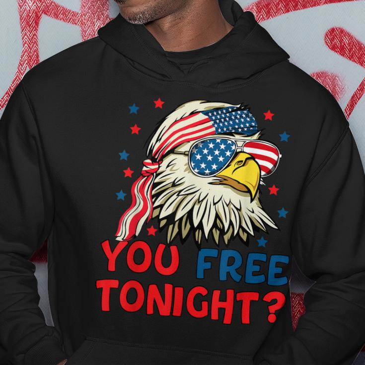 You Free Tonight Bald Eagle Mullet American Flag 4Th Of July Hoodie Unique Gifts