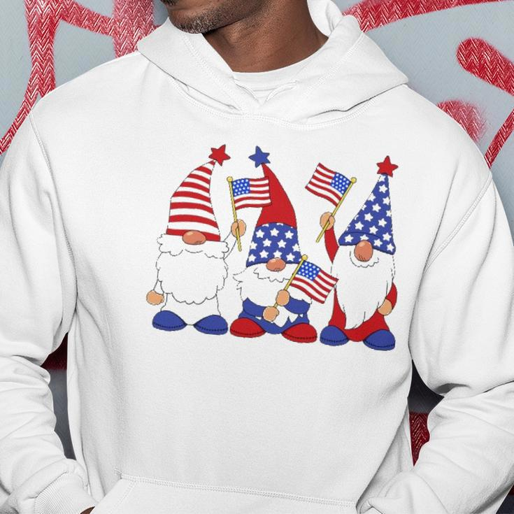 4Th Of July 2022 Patriotic Gnomes Funny American Usa Hoodie Unique Gifts