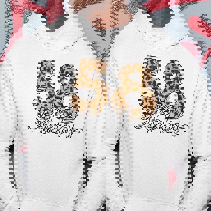 58Th Birthday Fabulous 58 Years Old Cool Leopard Birthday Hoodie Unique Gifts