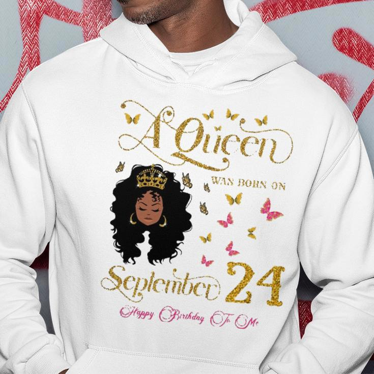 A Queen Was Born On September 24 Happy Birthday To Me Hoodie Unique Gifts