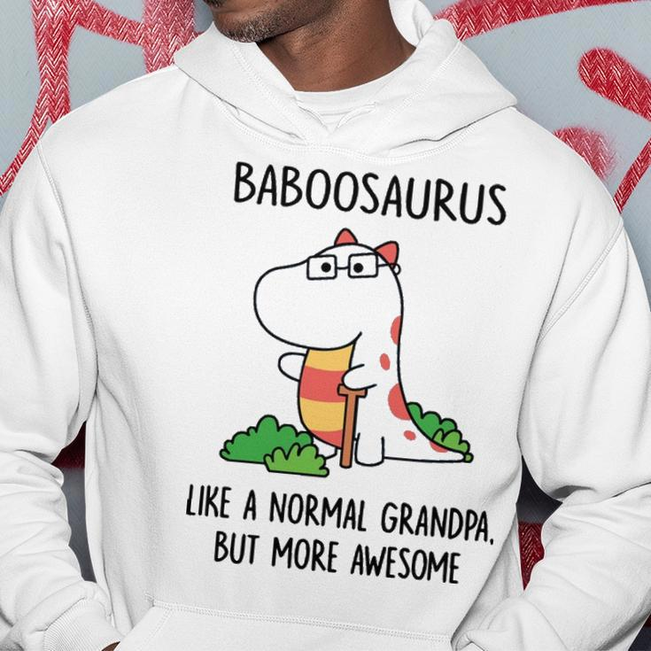 Baboo Grandpa Gift Baboosaurus Like A Normal Grandpa But More Awesome Hoodie Funny Gifts
