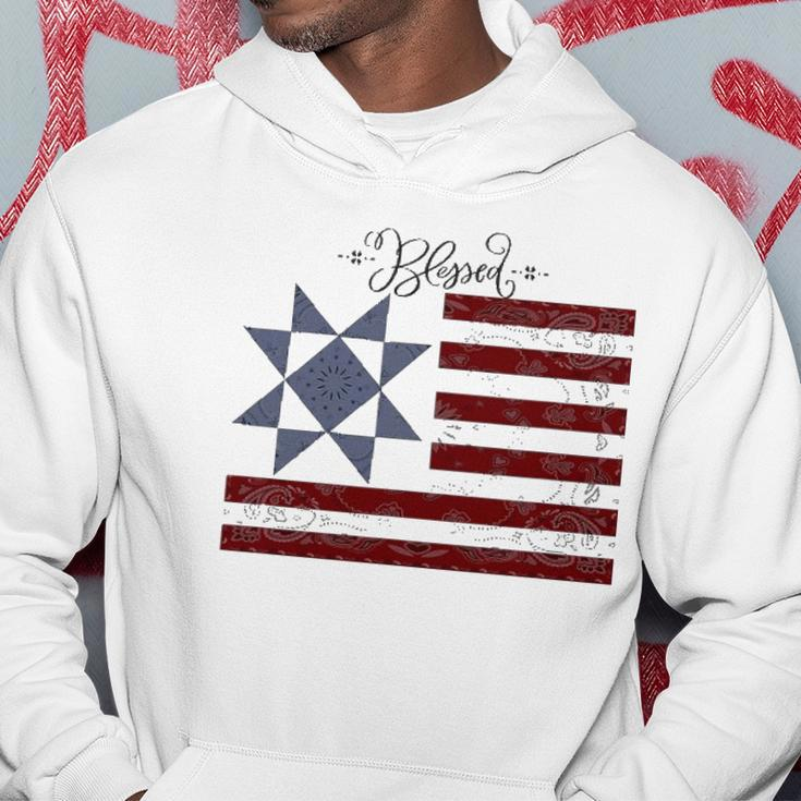 Barn Quilt July 4Th Gifts Vintage Usa Flag S Hoodie Unique Gifts