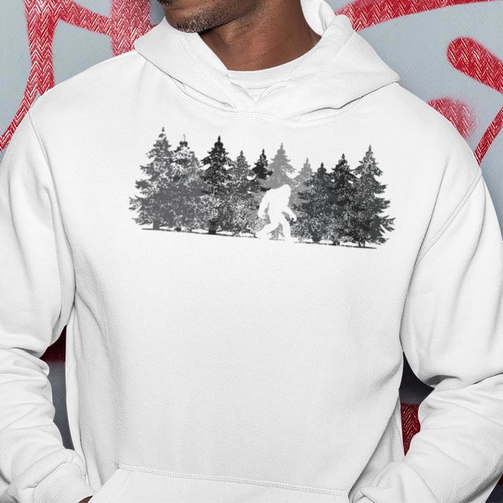 Bigfoot In The Forest Hoodie Funny Gifts