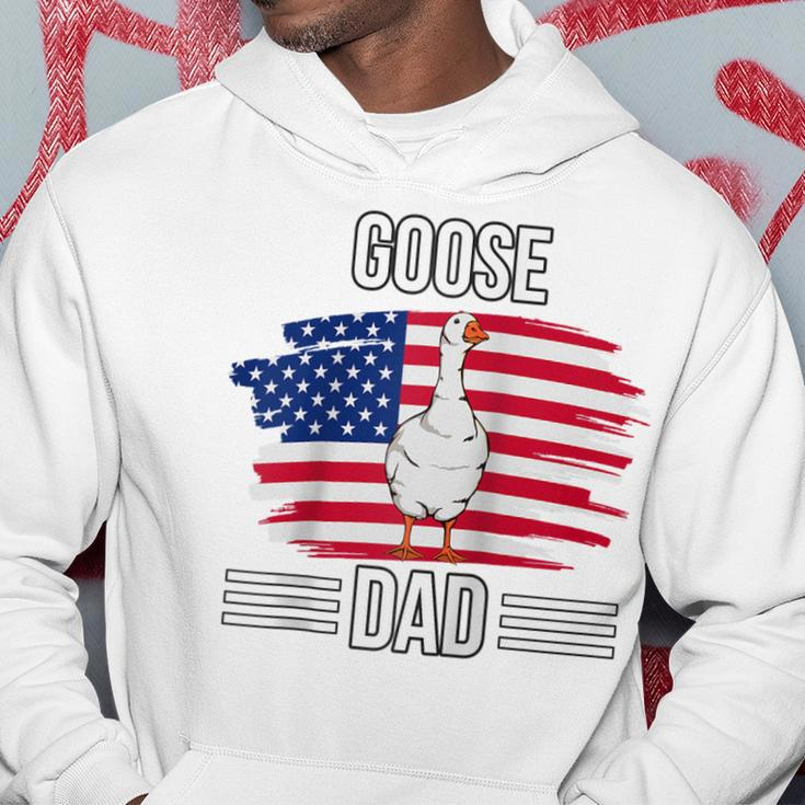 Bird Us Flag 4Th Of July Fathers Day Goose Dad Hoodie Funny Gifts
