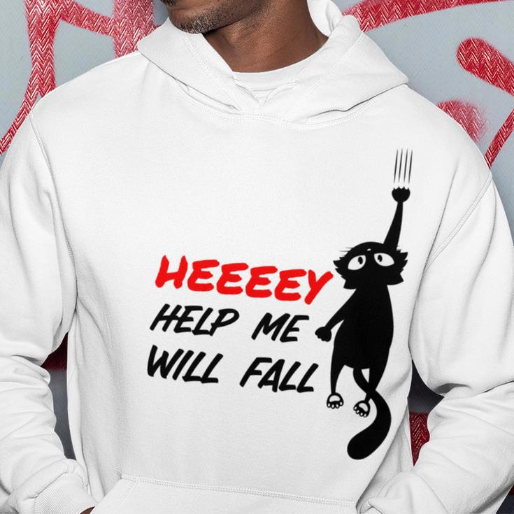 Black Cat Sayes Hey Cat Sayes Hey Hoodie Funny Gifts