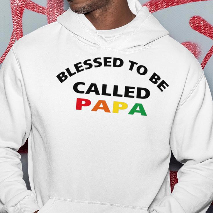 Blessed To Be Called Papa Sticker Hoodie Funny Gifts