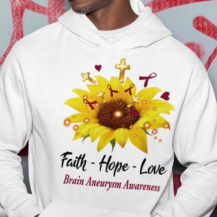 Brain Aneurysm Awareness Faith Hope Love Hoodie Funny Gifts