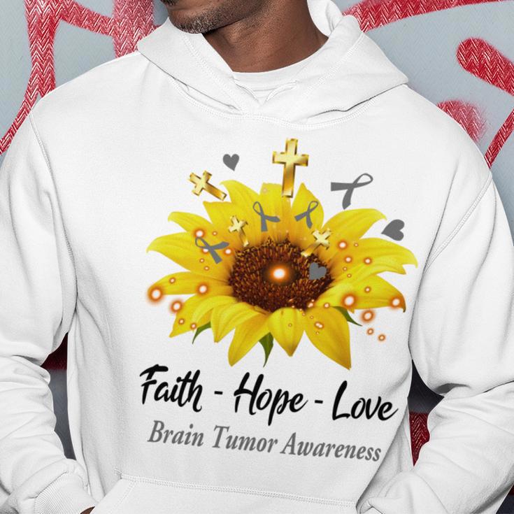 Brain Tumor Awareness Faith Hope Love Hoodie Funny Gifts