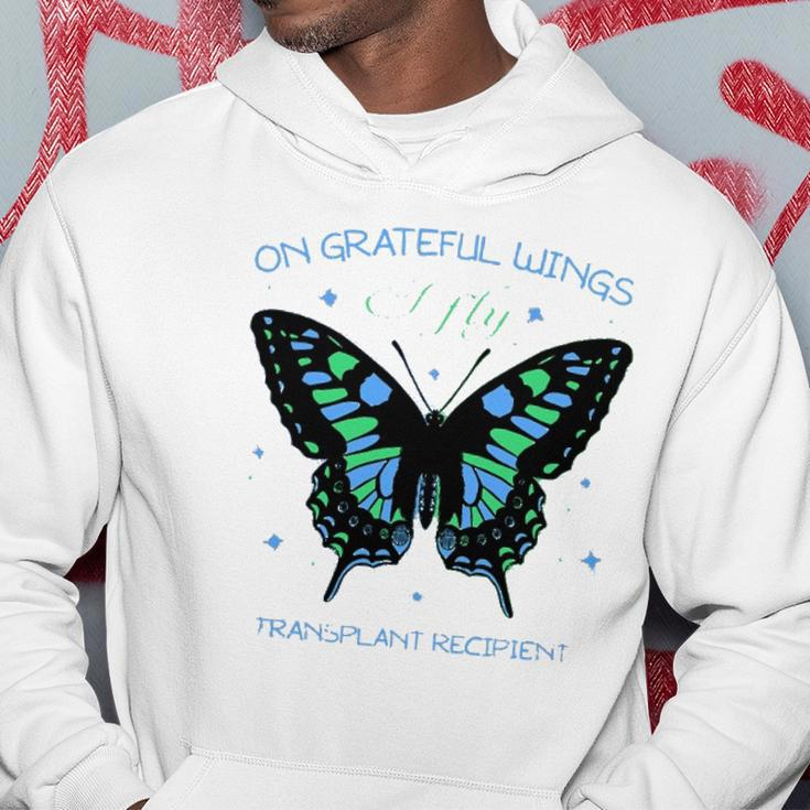 Butterfly On Grateful Wings I Fly Transplant Recipient Hoodie Unique Gifts