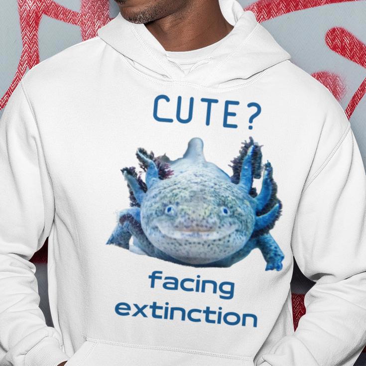 Cute Axolotl Facing Extinction Hoodie Funny Gifts