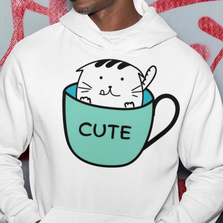 Cute Cat In Mug Hoodie Funny Gifts