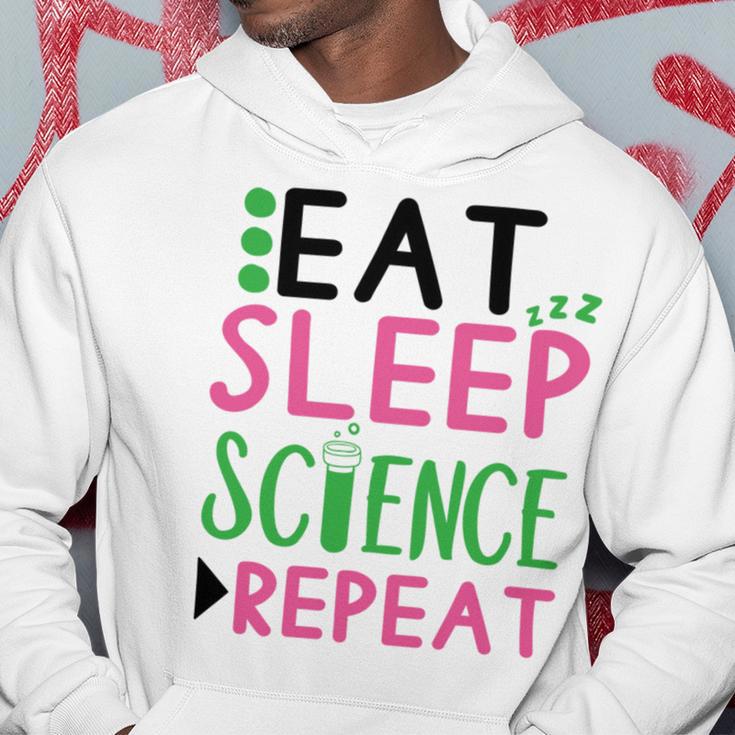 Eat Sleep Science Repeat Hoodie Funny Gifts