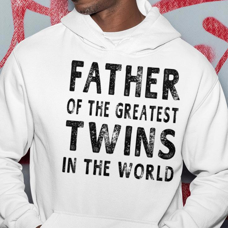 Father Of The Greatest Twins Daddy Gift Men Hoodie Unique Gifts