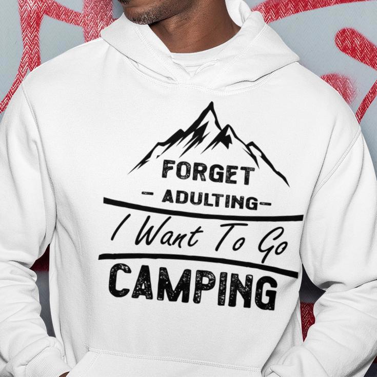 Forget Adulting I Want To Go Camping V2 Hoodie Funny Gifts