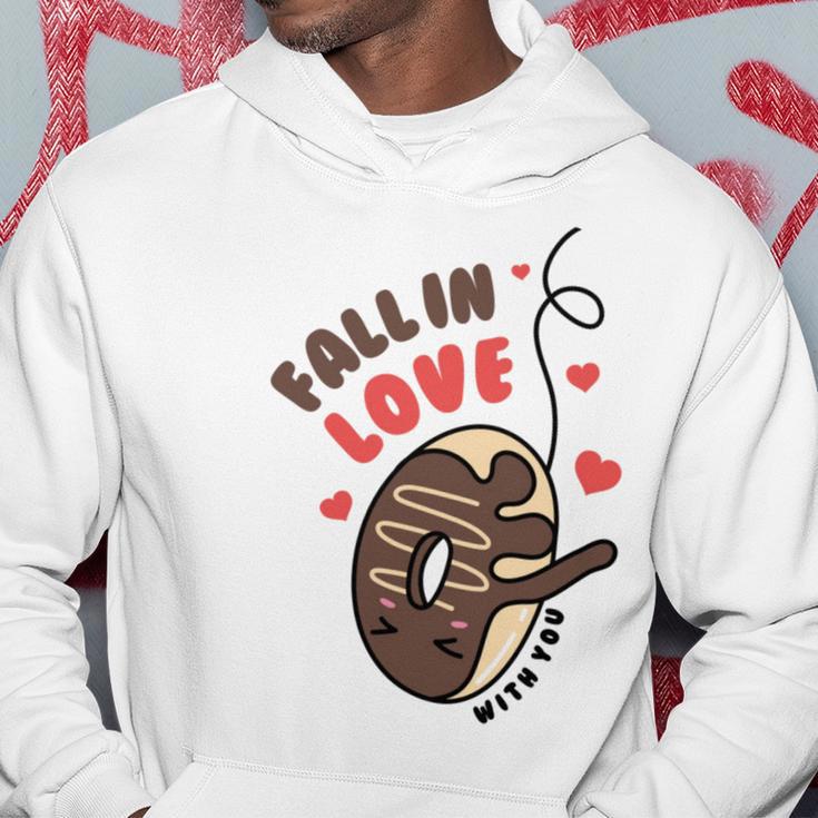 Funny Donut Fall In Love Hoodie Funny Gifts