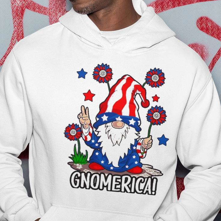 Gnomes 4Th Of July Women Gnomerica Girls American Flag Hoodie Unique Gifts