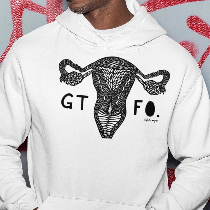 Gtfo Uterus Black Print Perfect Gift Hoodie Funny Gifts