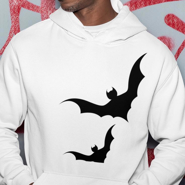 Halloween Two Bats Pattern Hoodie Funny Gifts