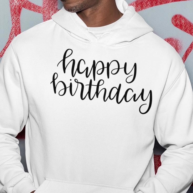 Happy Birthday Text Design Hoodie Funny Gifts