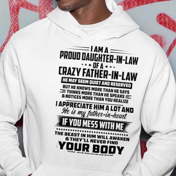 I Am A Proud Daughter In Law Of A Crazy Father In Law V2 Hoodie Funny Gifts