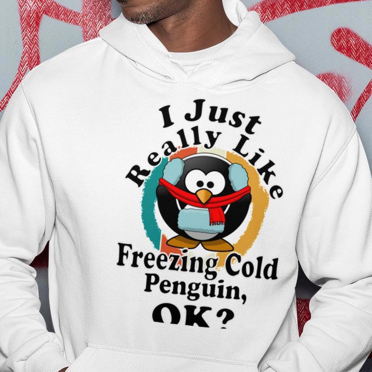 I Really Like Freezing Cold Penguin Ok Hoodie Funny Gifts