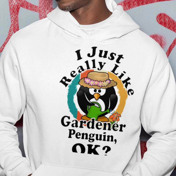 I Really Like Gardener Penguin Ok Hoodie Funny Gifts