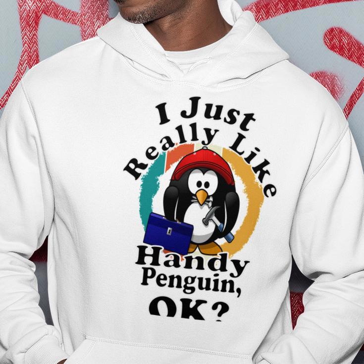 I Really Like Handy Penguin Ok Hoodie Funny Gifts