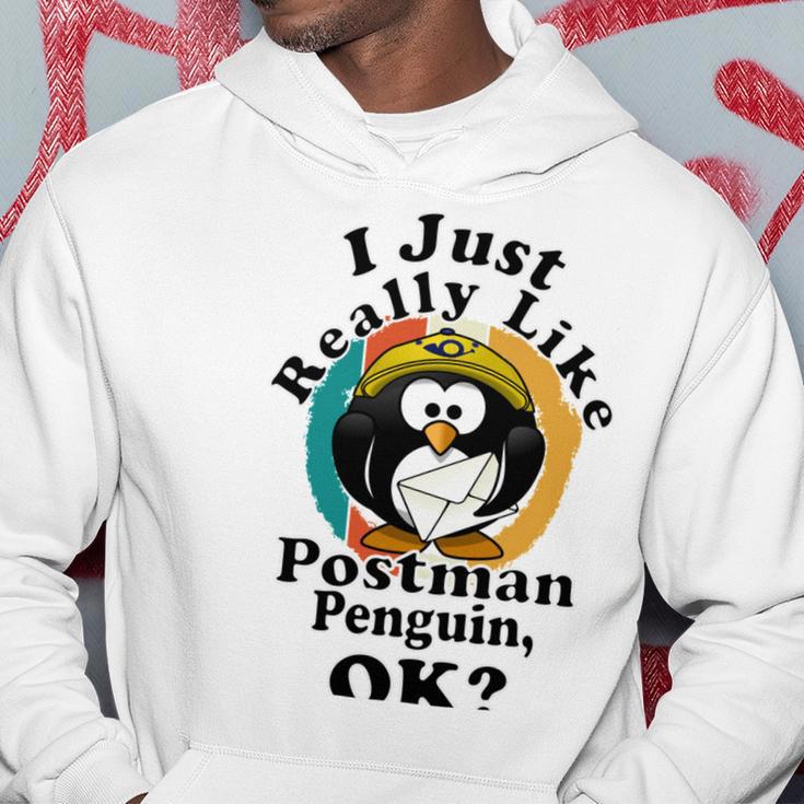 I Really Like Postman Penguin Ok Hoodie Funny Gifts