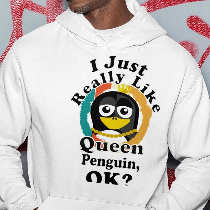 I Really Like Queen Penguin Ok Hoodie Funny Gifts