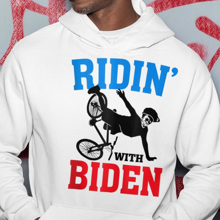 Joe Biden Falling With Biden Funny Ridin With Biden V3 Hoodie Funny Gifts