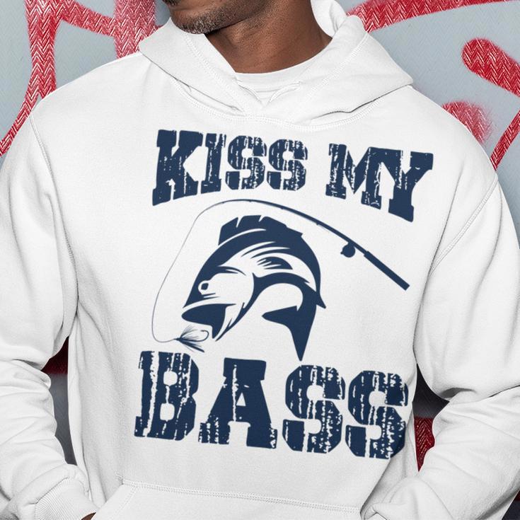 Love Fishing Kiss My Bass Hoodie Funny Gifts