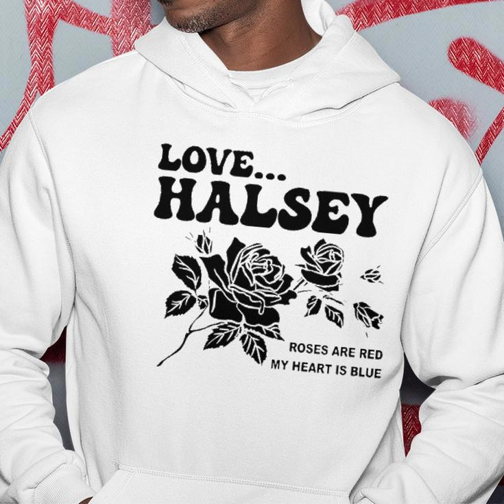 Love Halsey Roses Are Red My Heart Is Blue Hoodie Unique Gifts