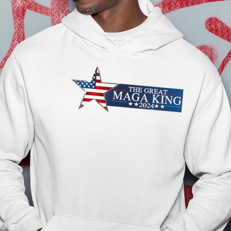 Mega King Usa Flag Proud Ultra Maga Trump 2024 Trump Support Hoodie Unique Gifts
