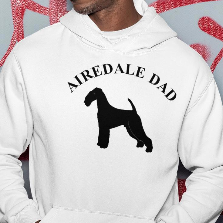 Mens Airedale Dad Airedale Terrier Owner Gift Hoodie Unique Gifts