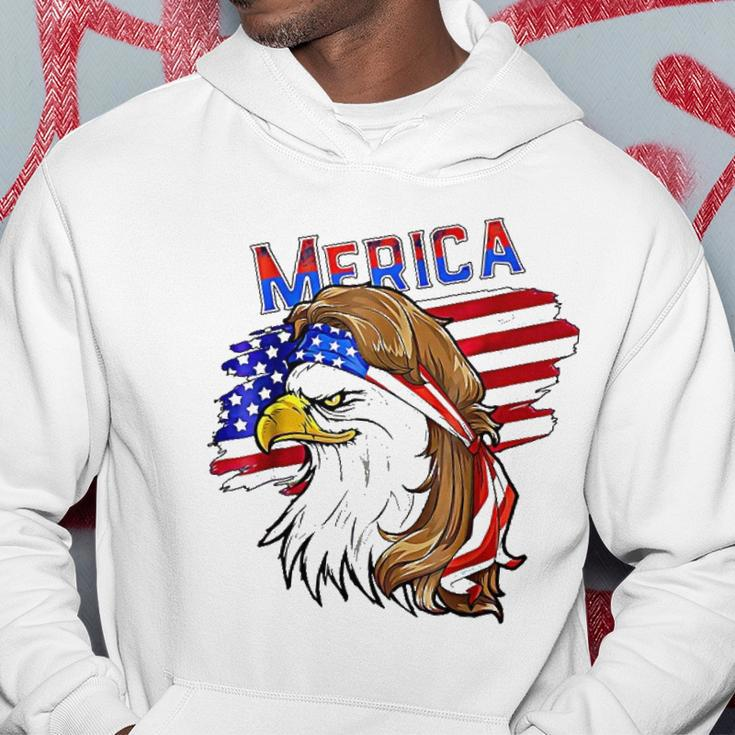 Merica Eagle American Flag Mullet Hair Redneck Hillbilly Hoodie Unique Gifts