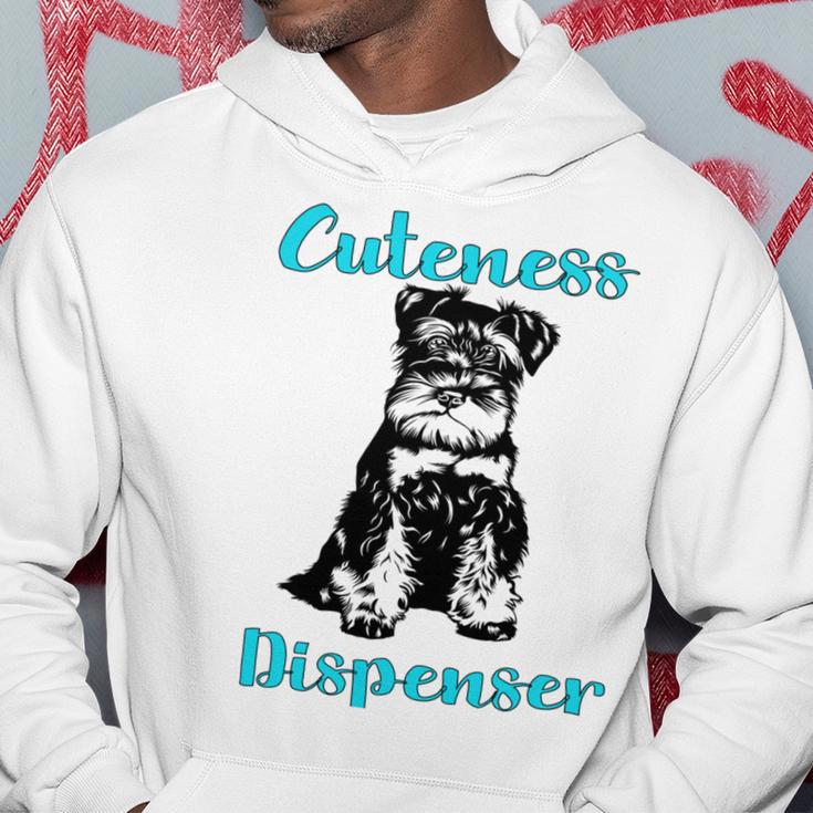 Miniature Schnauzer At Home Cuteness Dispenser Multi Tasking Dog Hoodie Funny Gifts