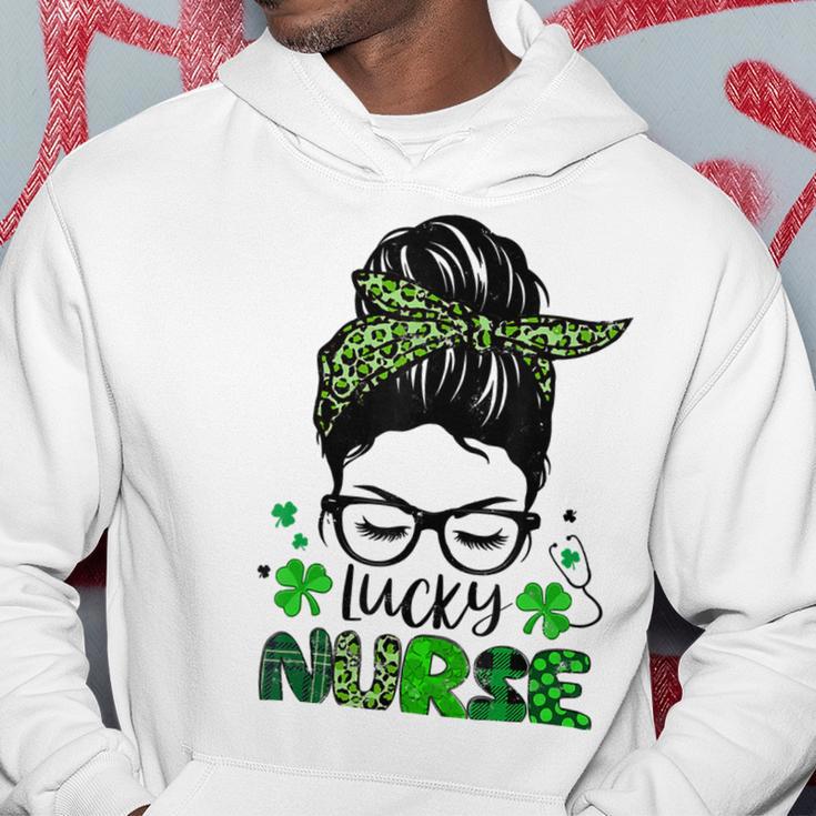 One Lucky Nurse St Patricks Day For Women Funny Nurse Hoodie Funny Gifts