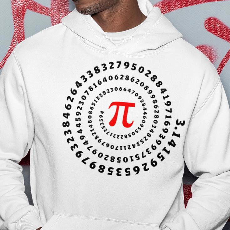 Pi Π Spiral Science Mathematics Math Irrational Number Sequence Hoodie Funny Gifts