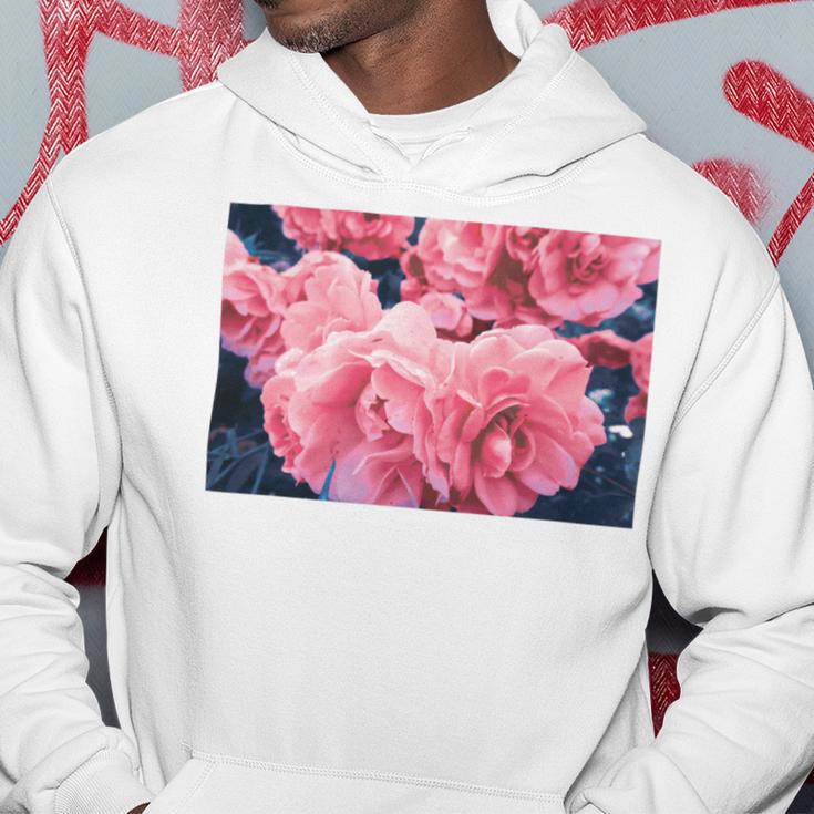 Pink Roses In Garden Hoodie Funny Gifts