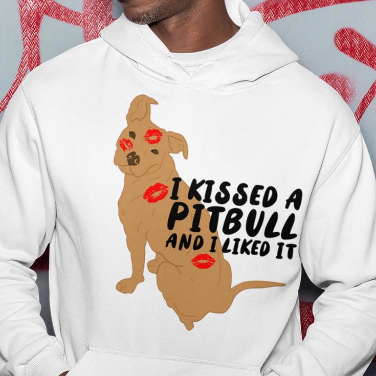 Pitbull Funny Kissed A Pitbull I Liked 795 Shirt Hoodie Funny Gifts