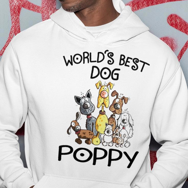 Poppy Grandpa Gift Worlds Best Dog Poppy Hoodie Funny Gifts