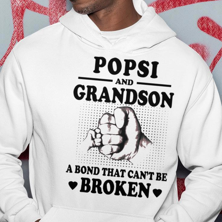 Popsi Grandpa Gift Popsi And Grandson A Bond That Cant Be Broken Hoodie Funny Gifts