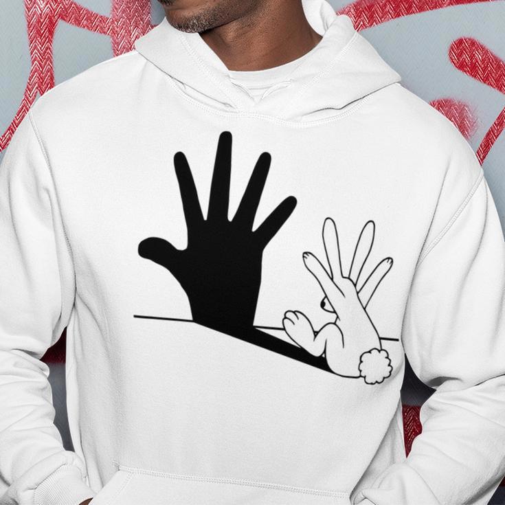 Rabbit Hand Shadow Hoodie Funny Gifts