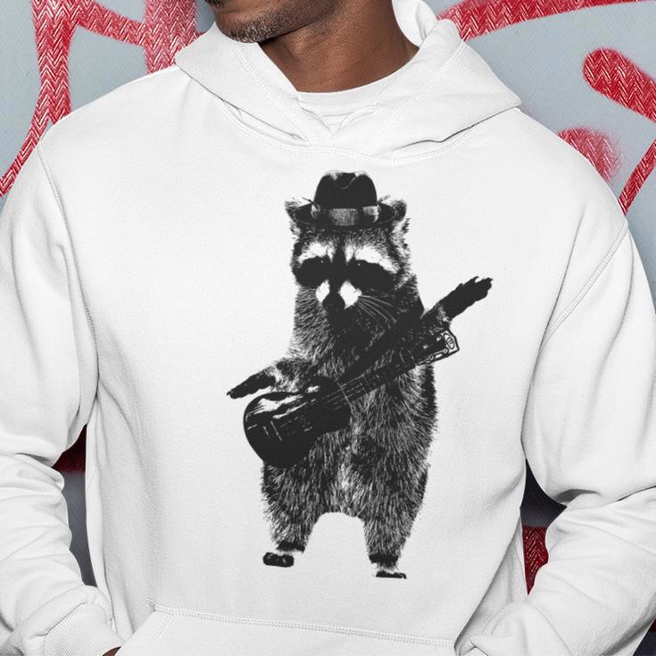 Raccoon Wielding Ukulele Hoodie Funny Gifts